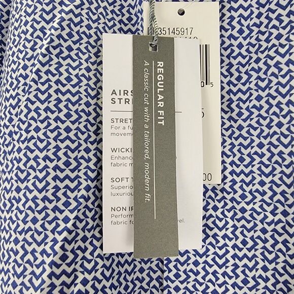 Michael Kors Airsoft Stretch Regular Fit Size 16 34-35 Button Down Shirt NWT - Picture 7 of 13